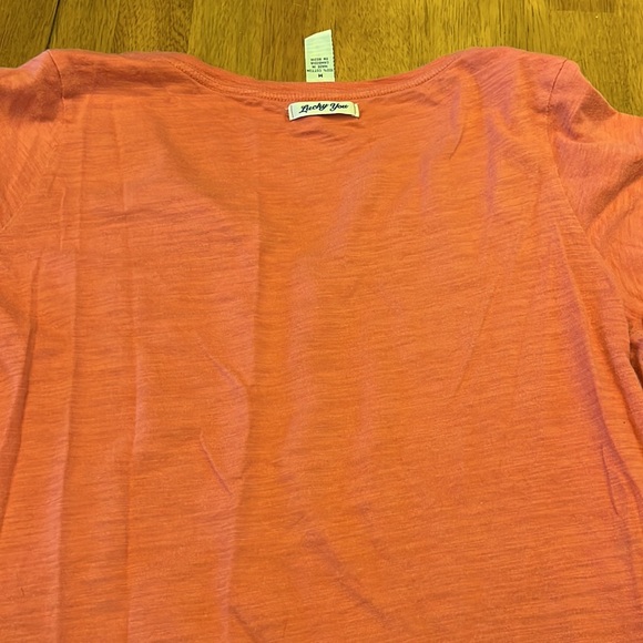 LUCKY brand  Ladies medium sized shirt cotton, burnt orange color almost - Picture 5 of 5